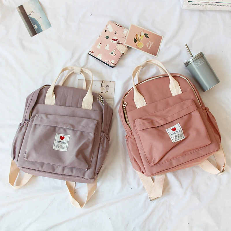  South Korea lovely ins soft bag female student Japanese Harajuku backpack small fresh ulzzang purpl - 32976164705