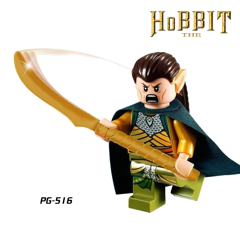 

1PC The Hobbit Elrond diy figures Lord of the Rings Greenleaf Tauriel Building Block Assemble Bricks Kids New DIY Toys X'mas