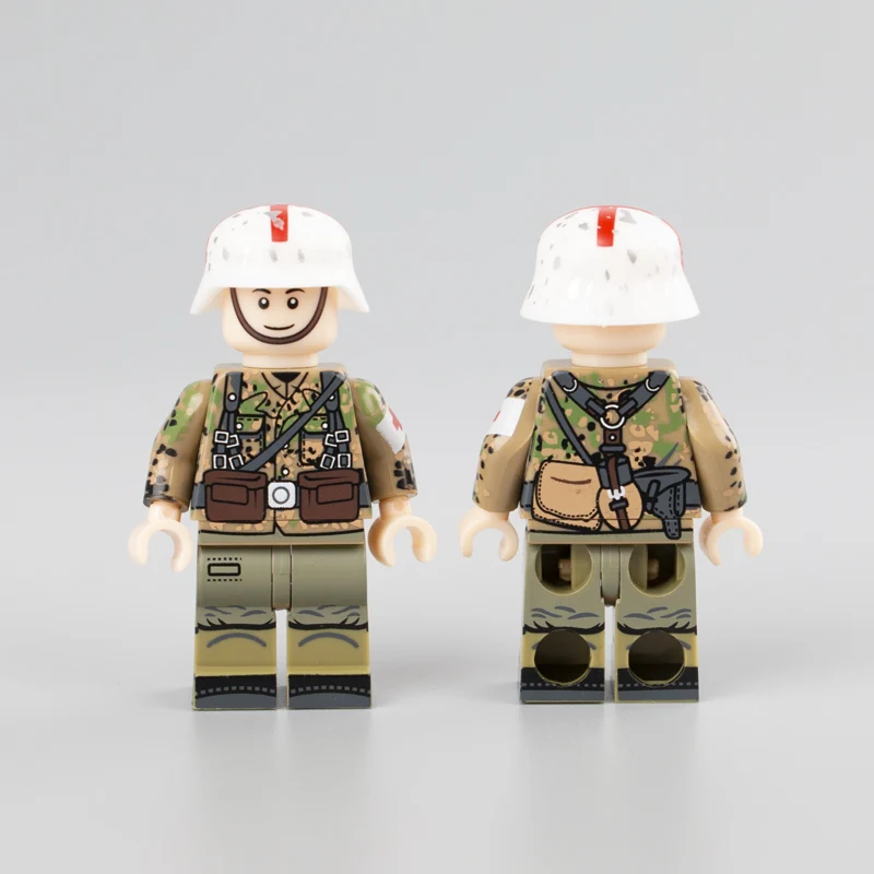 6 шт. Weltkrieg 2 немецкие медицинские части солдат строительные блоки военное оружие фигурки аксессуары строительные блоки игрушки для подарка
