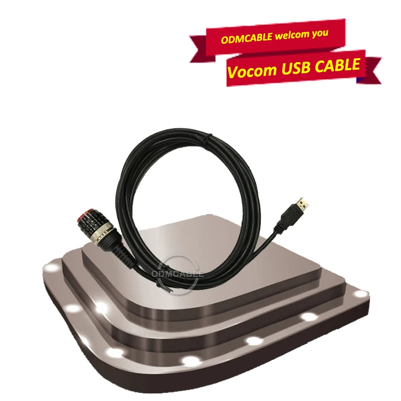 USB кабель для Volvo 88890305 диагностический vocom 12 pin renault 88890030 сканер| |