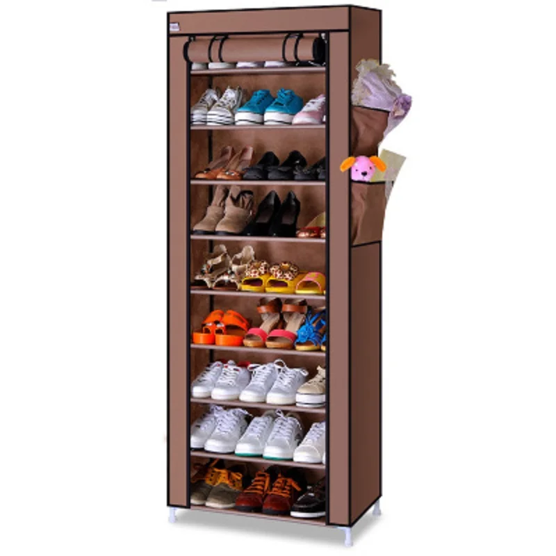 9 طبقة بسيطة أكسفورد الأحذية خزانة DIY الجمعية رف للأحذية الغبار مويستوريبروف قدرة كبيرة حذاء رف 9 طبقة بسيطة أكسفورد الأحذية خزانة DIY الجمعية رف للأحذية الغبار مويستوريبروف قدرة كبيرة حذاء رف