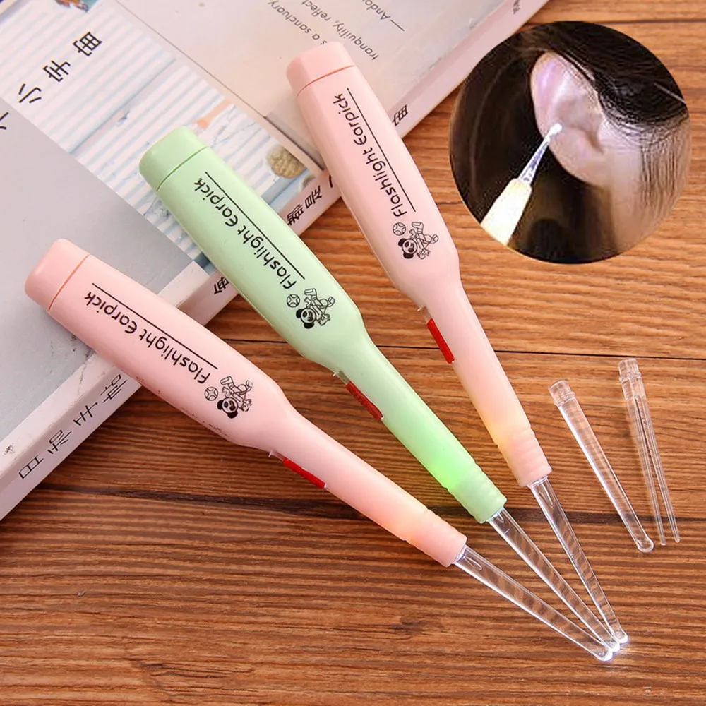 

LED Ear Cleaner Earwax Remover Safety Earpick Flash Light Ear Wax Tool Dig Cleaning Luminous Ear Care Tool For Baby Adult Health