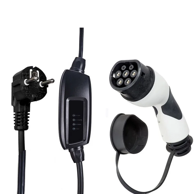 DUOSIDA портативное зарядное устройство evse 16А с разъемом schuko 2 ev зарядный кабель для