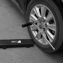 New style 4pcs Connecting Rod + Handle + Socket + Case Portable Combined Tire Wrench Spin Handle Cross Wrench Auto Tool