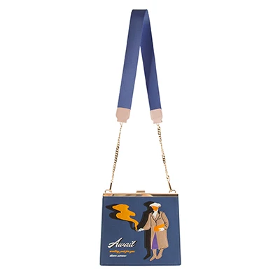 YIZISTORE оригинальные винтажные холщовые сумки через плечо с металлической бахромой для девочек в 2 стилях(FUN KIK - Цвет: gentlewoman bag