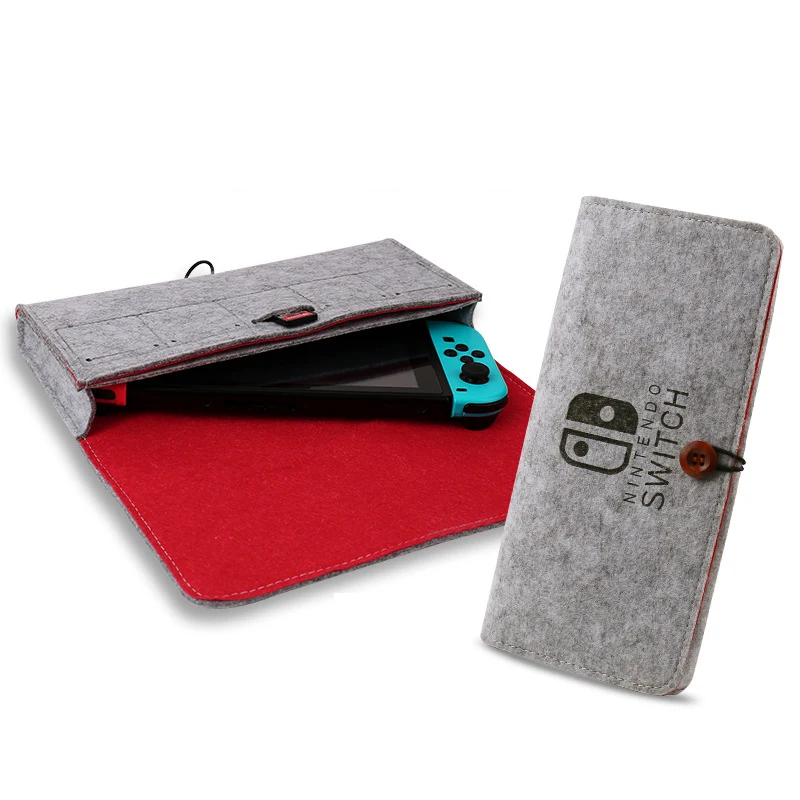 Войлочный жесткий чехол для хранения, сумки для kingd Switch kingdos NS Console, переносная сумка для переноски, серый чехол, аксессуары для игр
