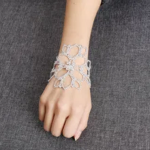 1 шт. Модные женские Посеребренная блестящая браслеты свадебный браслет ножной браслет свадебные украшения хороший подарок для женщин