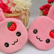 20 шт, милые Клубничные кролики мини 12 см плюшевый Кошелек для монет, 2 цвета-Карманный Чехол кошелек сумка