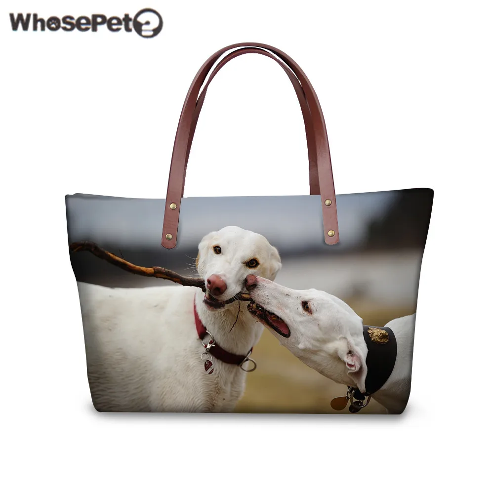 

WHOSEPET Women Handbag Top-handle Bag Basenji Love Dog Dogginess Shopping Shoulder Bag Ladies Clutch Bags Bolsa Feminina Sac New