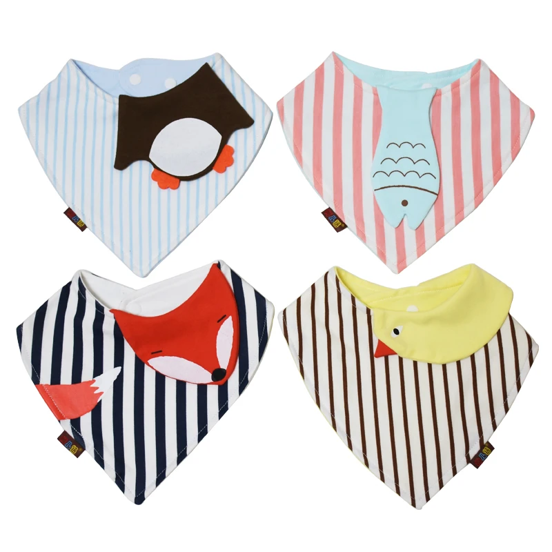 Новинка хлопковые абсорбирующие нагрудники для новорожденных банданы малышей