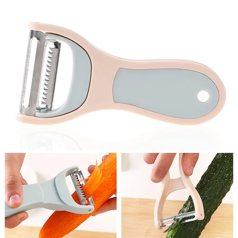 2 in 1 Fruit Vegetable Peeler Slicer Tools Double Planing Grater Julienne Cutter Grinder Kitchen Gadget | Дом и сад