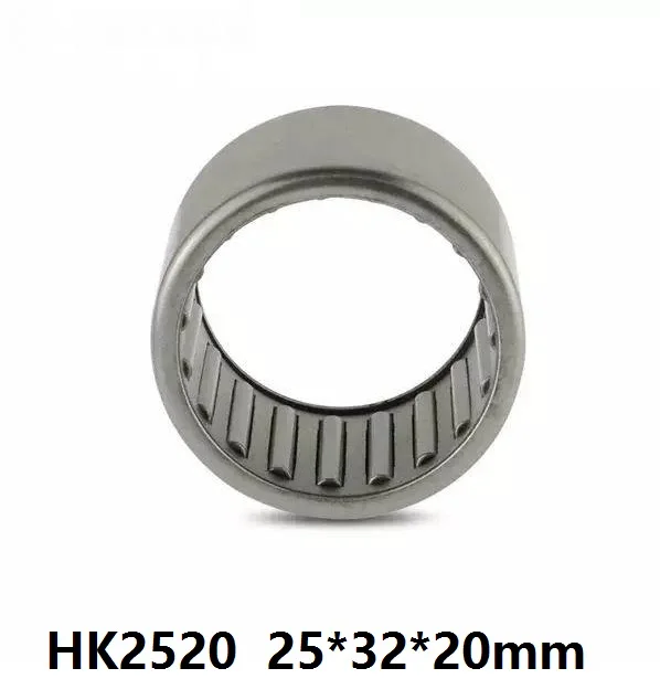 100 шт./лот HK2520 HK253220 25*32*20 мм игольчатый роликовый подшипник с тянутой чашкой 25x32x20
