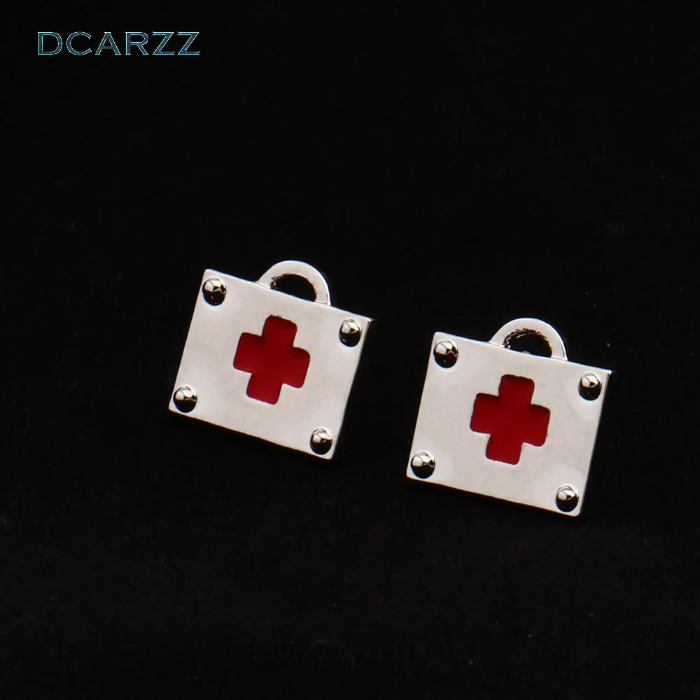First Aid Kit Stud Earrings 3 Colors Medical Jewelry for Nurse/Doctor