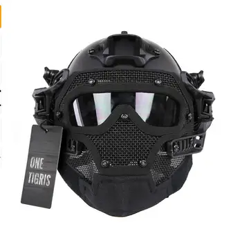 

Tactical Fast Helmet PJ Type with Protective Goggle and Mesh Face Mask