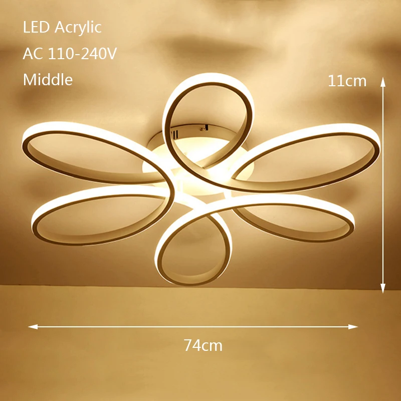 Современные акриловые nordic личность потолочные светильники светодиодный Новинка потолочные светильники для спальни гостиной Холл ресторана для офиса