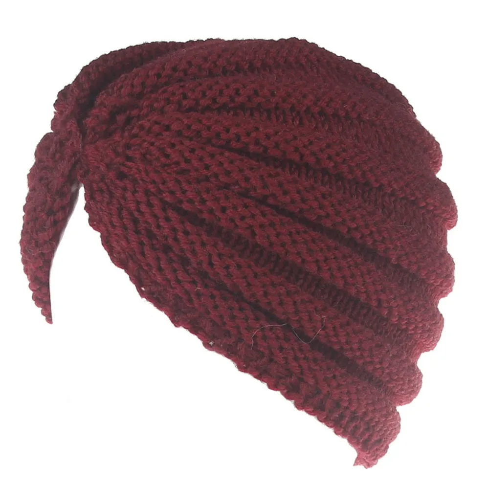 Зимние шапки для женщин, модные, сохраняющие тепло, ручная работа, шерсть, вязанные наушники, шапки для девочек, шапки, капот, femme gorros hombre invierno - Цвет: Red