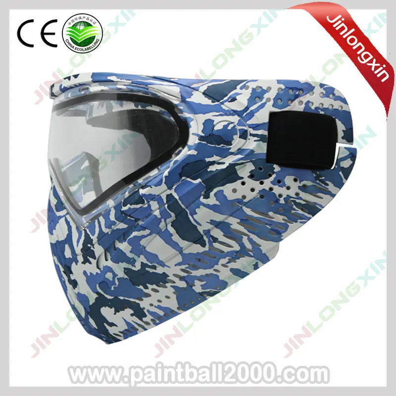 SPUNKY синяя страйкбольная маска пейнтбольная маска с разноцветным красителем I4 термальные очки