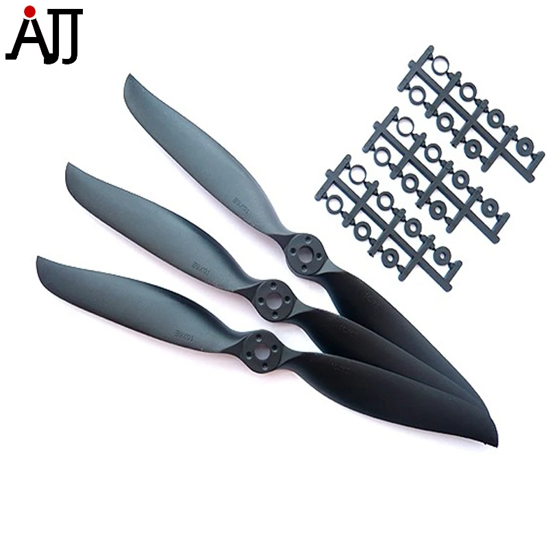 

3pcs/bag Rctimer 10x5 1050 Precision Sport Propeller with Shaft Adaptation Black Color Pro 3*10x5E