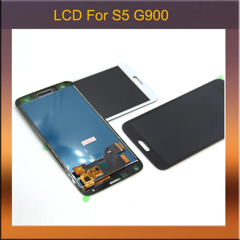 ЖК-дисплей совместимый с Samsung Galaxy S5 G900F G900 сенсорный экран дигитайзер полная