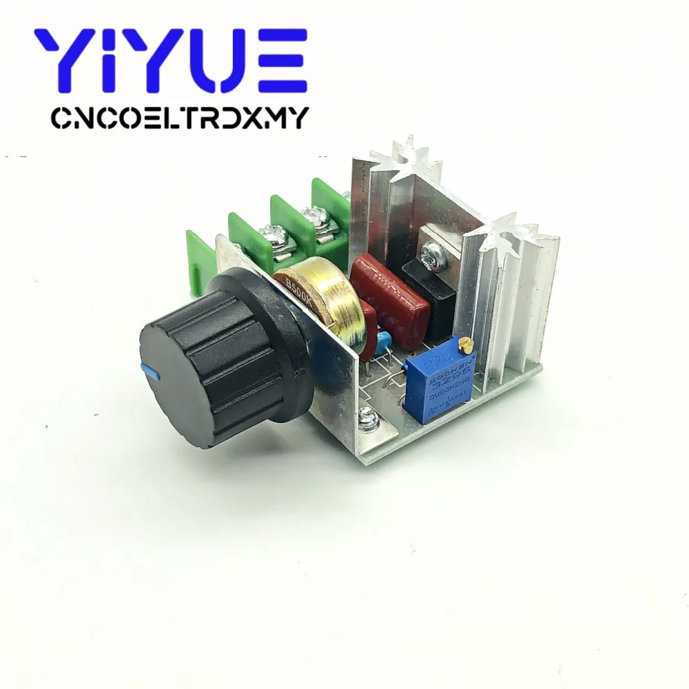 AC 220V 2000W SCR Voltage Regulator Dimming Dimmers Motor Speed Controller Thermostat Electronic Voltage Regulator Module