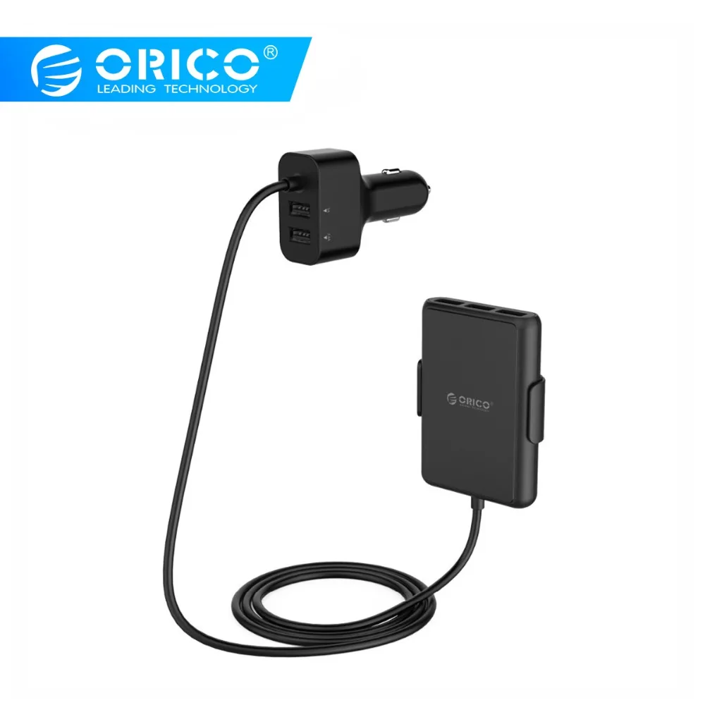 ORICO 5 портов автомобильное зарядное устройство 52 Вт QC3.0 USB быстрое адаптер Зарядка