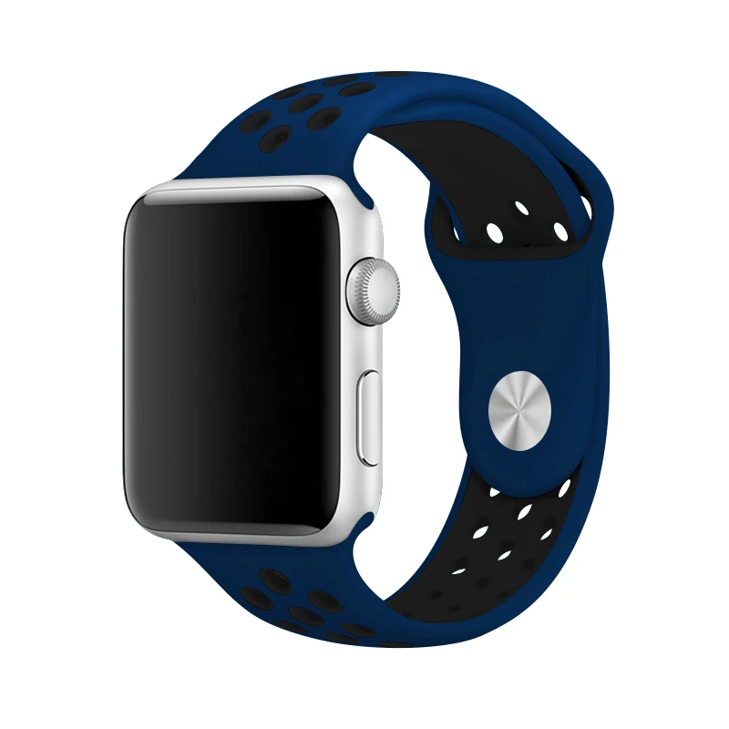 Серо-желтый цвет, из силикона ремень 40 мм для Apple Watch, версии спортивный ремешок Nike 44 мм наручный ремешок 38 мм 42 мм для серии iPhone 3 + мягкий чехол