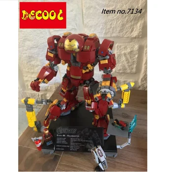 

Decool 1363pcs MK43 Hulk buster Building Blocks for lego Marvel Super Heroes 76105 Avengers Iron infinity war for minifigure