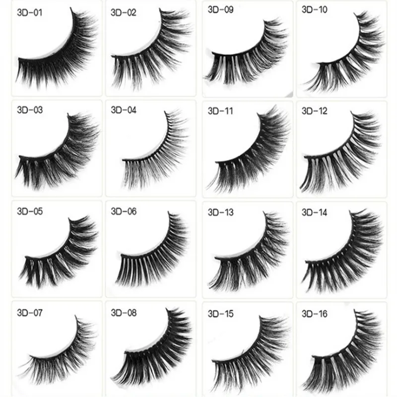 20pcs 3D Faux Mink Hair Soft False Eyelashes Fluffy Wispy Thick Lashes Handmade Soft Eye Makeup 5