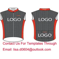 Custom Windproof Bicycle Sleeveless Jersey, Cycling Vest, Bike Gilets, High Quality, Customized 2