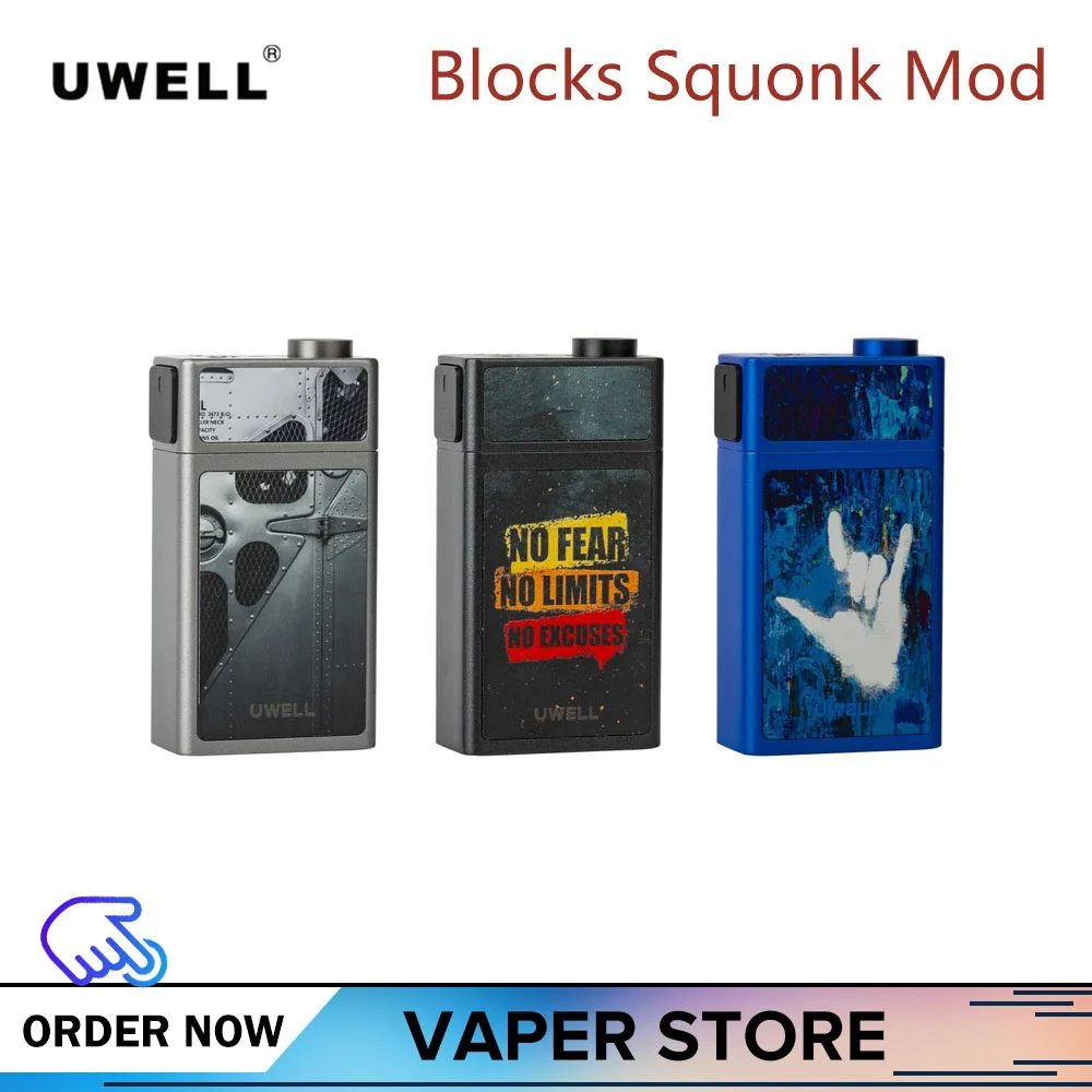 

Original UWELL Blocks Squonk Mod 90W 15ml Leak-proof Use Single 18650 Battery Fit 510 Thread Atomizer Tank Electronic Cigarette