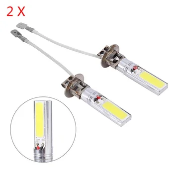 

2x H3 COB LED Bright Xenon White 6000K Car Auto Fog Light Lamp Bulb DC 12V Kit