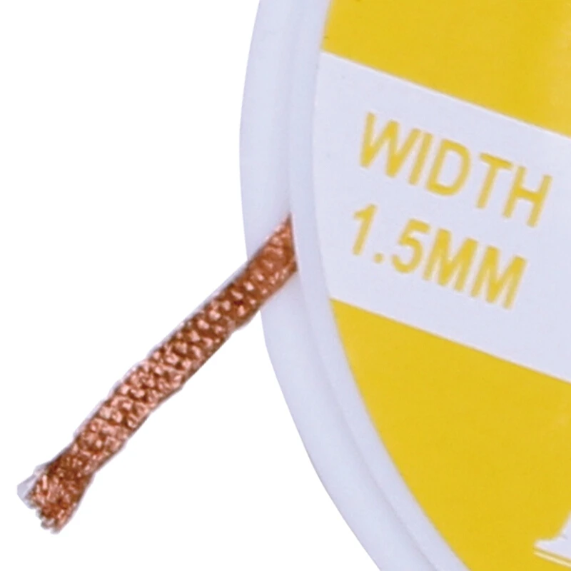Демонтажный фитиль оплетка для удаления припоя Вакуумная присоска Инструмент для демонтажа насоса Proskit BGA паяный фитиль 1,5 мм 2 мм 2,5 мм