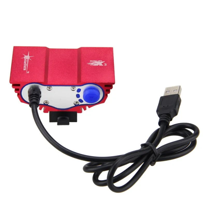 Top USB 10000LM LED Bike Headlamps3XT6  LED Bike Light  Front Handlebar Torch +Rechargeable 4x18650 Battery+Charger 18