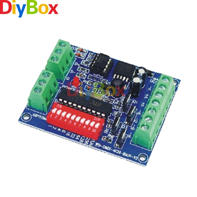 

DMX512 Decoder 4CH Channel 16A RGBW Controller LED stage lighting CMOS Output