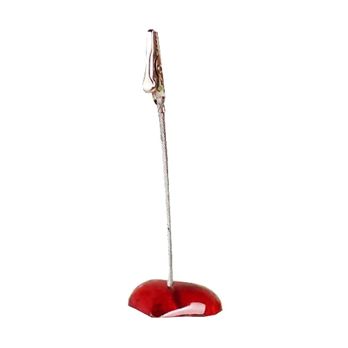 

SOSW-10 x Memo Holder Red Heart-shaped Resin Base Photo Blank Note Memo Clip Tree Display