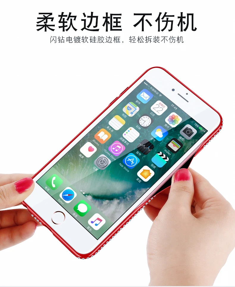 Роскошный великолепный чехол из жесткого фея со стразами Стекло для OPPO F5 F9 F1S A3 A5