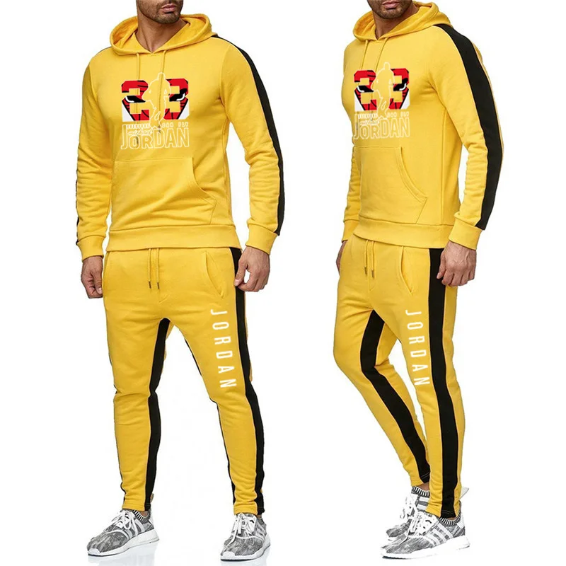 New 2019 Brand Tracksuit Fashion Jordan Men Sportswear Two Piece Sets All Cotton Fleece Thick Hoodie+Pants Sporting Suit Male New 2019 Brand Tracksuit Fashion Jordan Men Sportswear Two Piece Sets All Cotton Fleece Thick Hoodie+Pants Sporting Suit Male