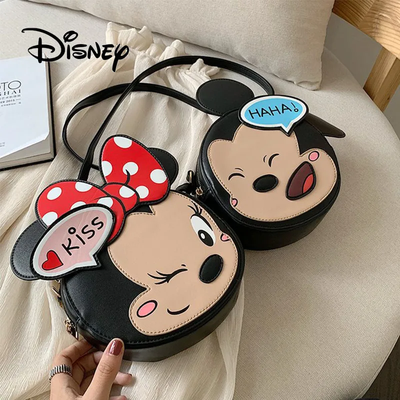 

Disney Fashion Cartoon Mickey Minnie Mouse Crossbody Bags Kawaii Mom Shoulder Bag Children Girl's Mini Outdoor Travel Bags