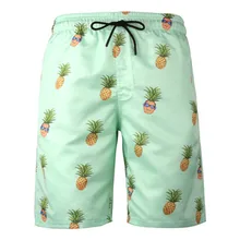 Пляжные шорты для серфинга Плавание ming Мужские Шорты для купания пляжный костюм пляжные шорты, для пляжа Плавание Мужские Шорты для купания Surf Шорты Плавание одежда с принтом ананаса#2p15