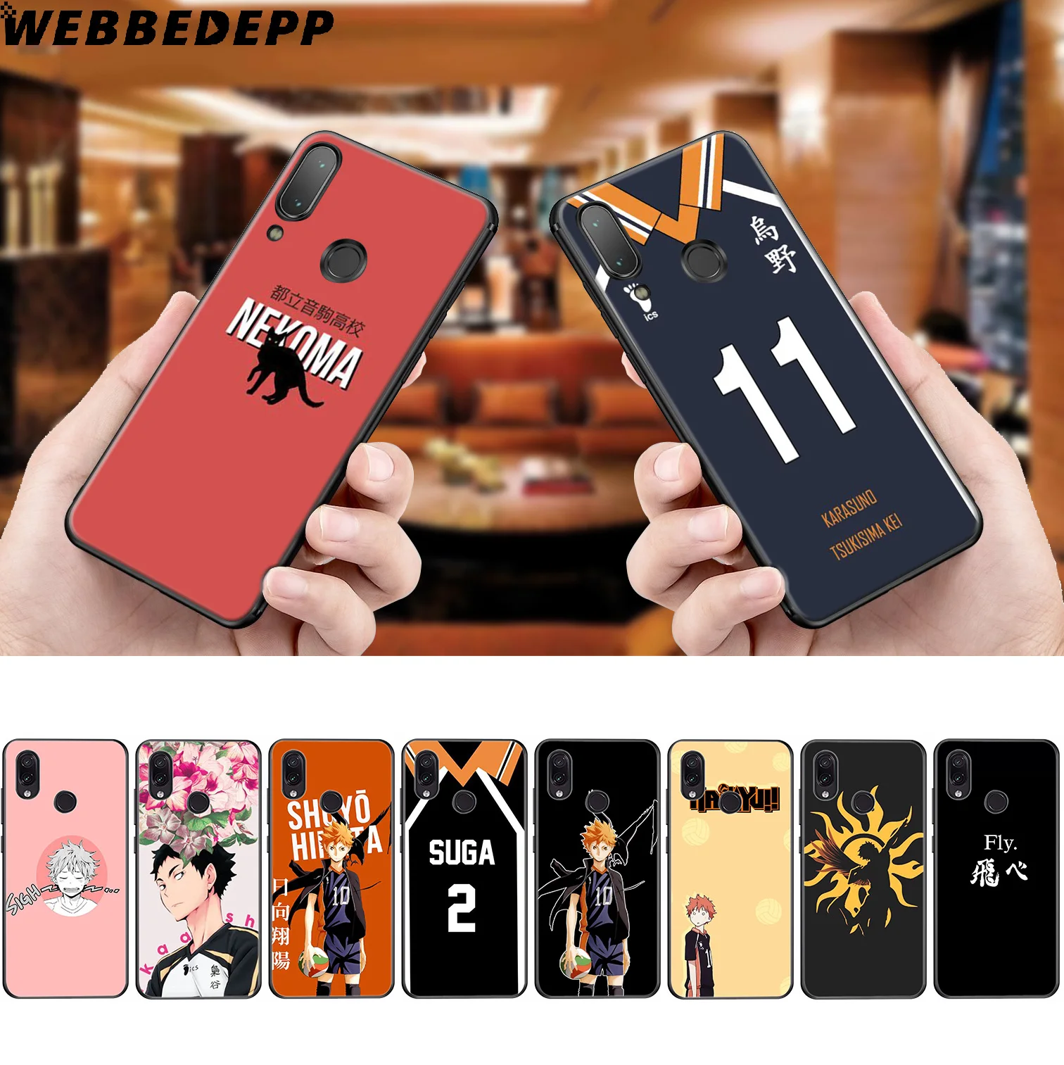 Мягкий чехол WEBBEDEPP Haikyuu аниме для Xiaomi Redmi K20 7A 4A 4X 5 5A 6 6A S2 Note 8 4 7 Pro Plus Prime |