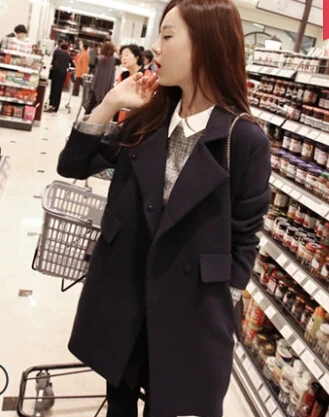 Pardessus Nouvelle Mode Sections Black Tranchée khaqi Femmes D'hiver De Mélangée Mince Cp1112 Longues Manteau gray Belle Laine Sqwf7Txdf