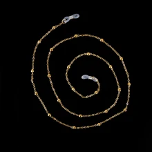 Золотые, серебряные, металлические, стеклянные, es цепи, браслеты для очков, стеклянные, бисерные, для глаз, стеклянные ремешки, держатель шнура, стеклянные, es веревки 70 см