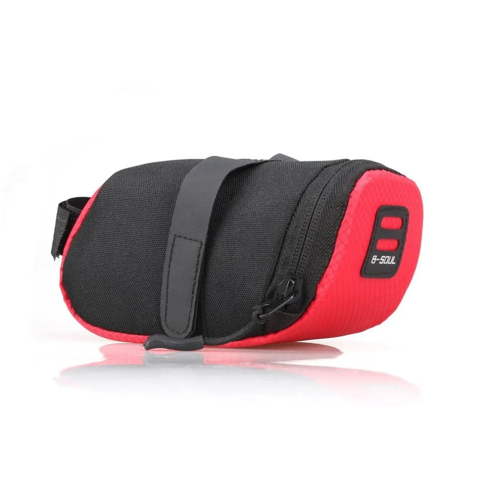 Cheap B-SOUL Waterproof Foldable Outdoor Cycling Accessories Mountain Road Bike Saddle Bag Bicycle Seat Bag Tail Rear Pouch Bag 1