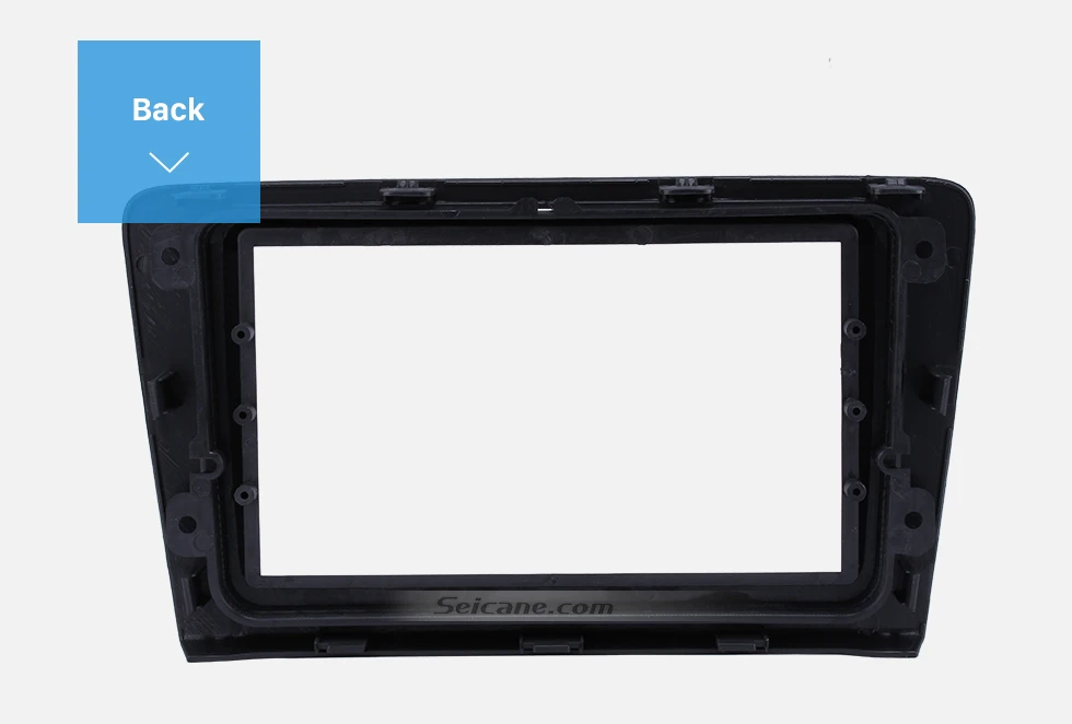 Seicane Black 2Din Car Radio Fascia Frame DVD CD Player Trim Kit Panel For Skoda Rapid Spaceback