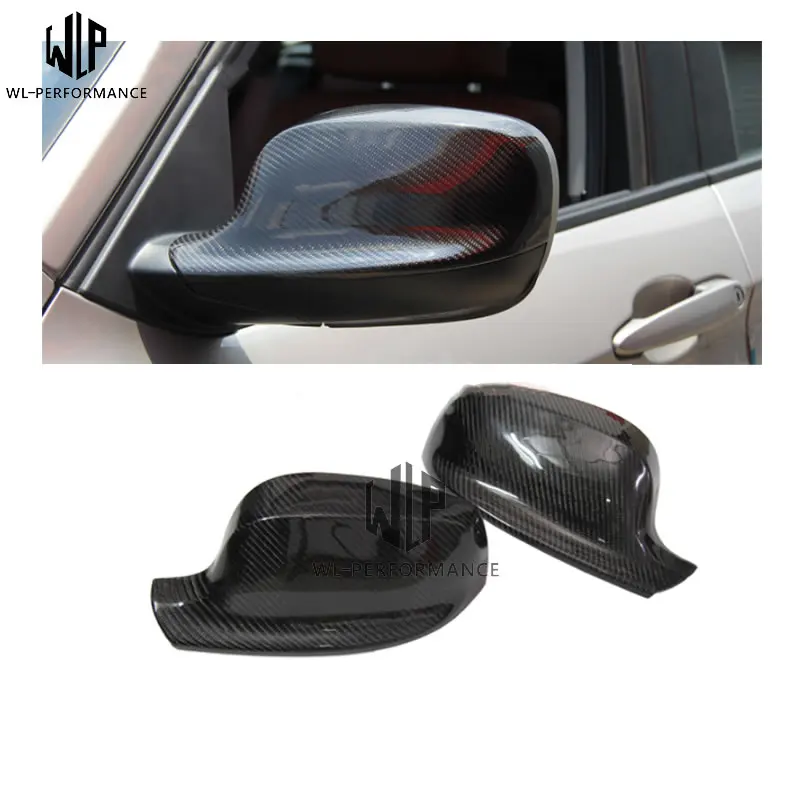 

X1 X3 Carbon Fiber stick-on Rear View Mirror Cover Rearview Mirror Car Styling For BMW X1 X3 E84 F25 10-UP use