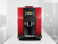 Новая коммерческая Тепловая система One touch, полностью автоматическая Эспрессо-кофемашина с ЖК-дисплеем и кофемолка, 19 бар, Капучино/латте - Цвет: Red 220v