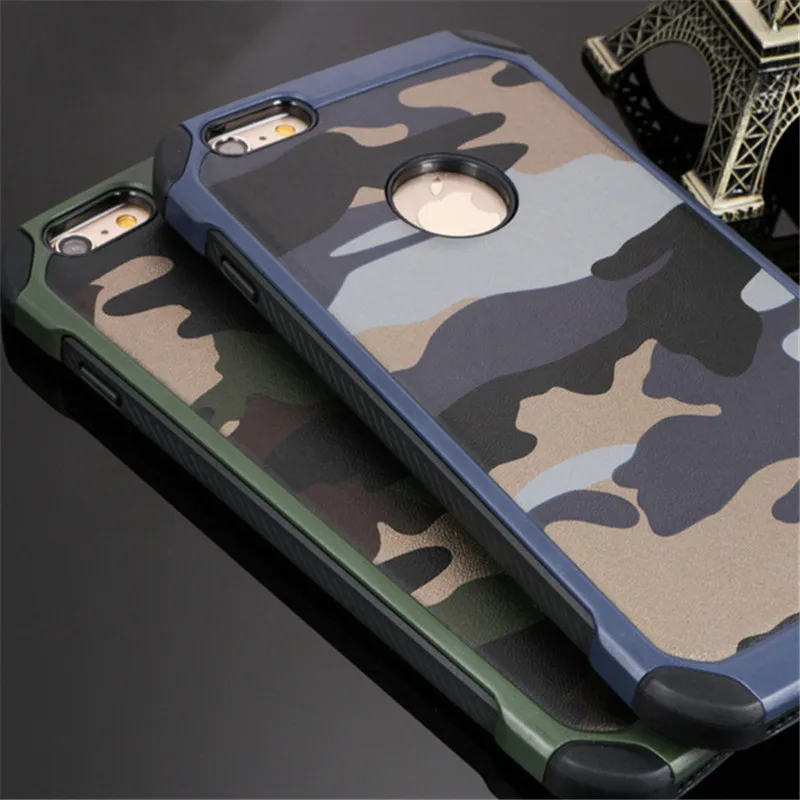 2in1 Armor Hybrid Plastic+TPU Army Camo Camouflage Rear Cover for iPhone 6 6S 4.7''/5.5'' Special Shockproof Angle Phone Cases |