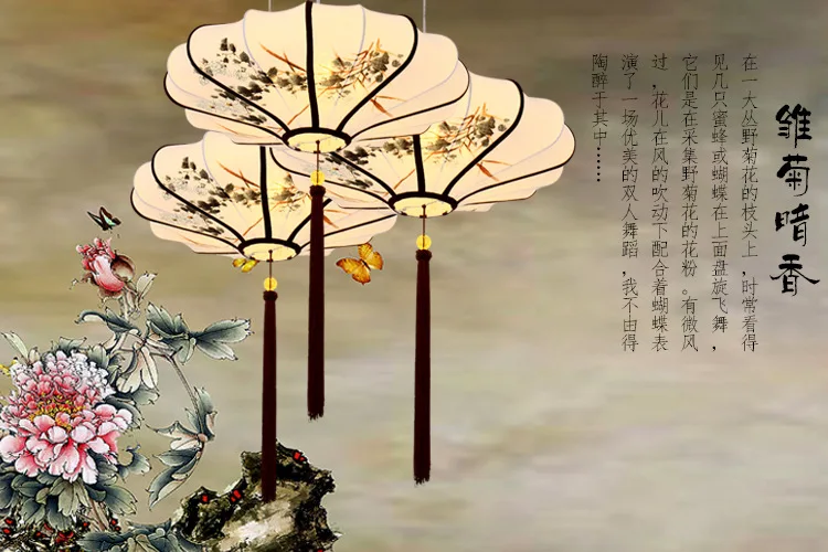 Webetop Chinese Lantern Pendant Lamp Classical Art Of Antique Hand Painted Chinese Painting Scenery Teahouse Hotel Clubs Decor Lamp Kartell Lamp Panellamp Pump Aliexpress