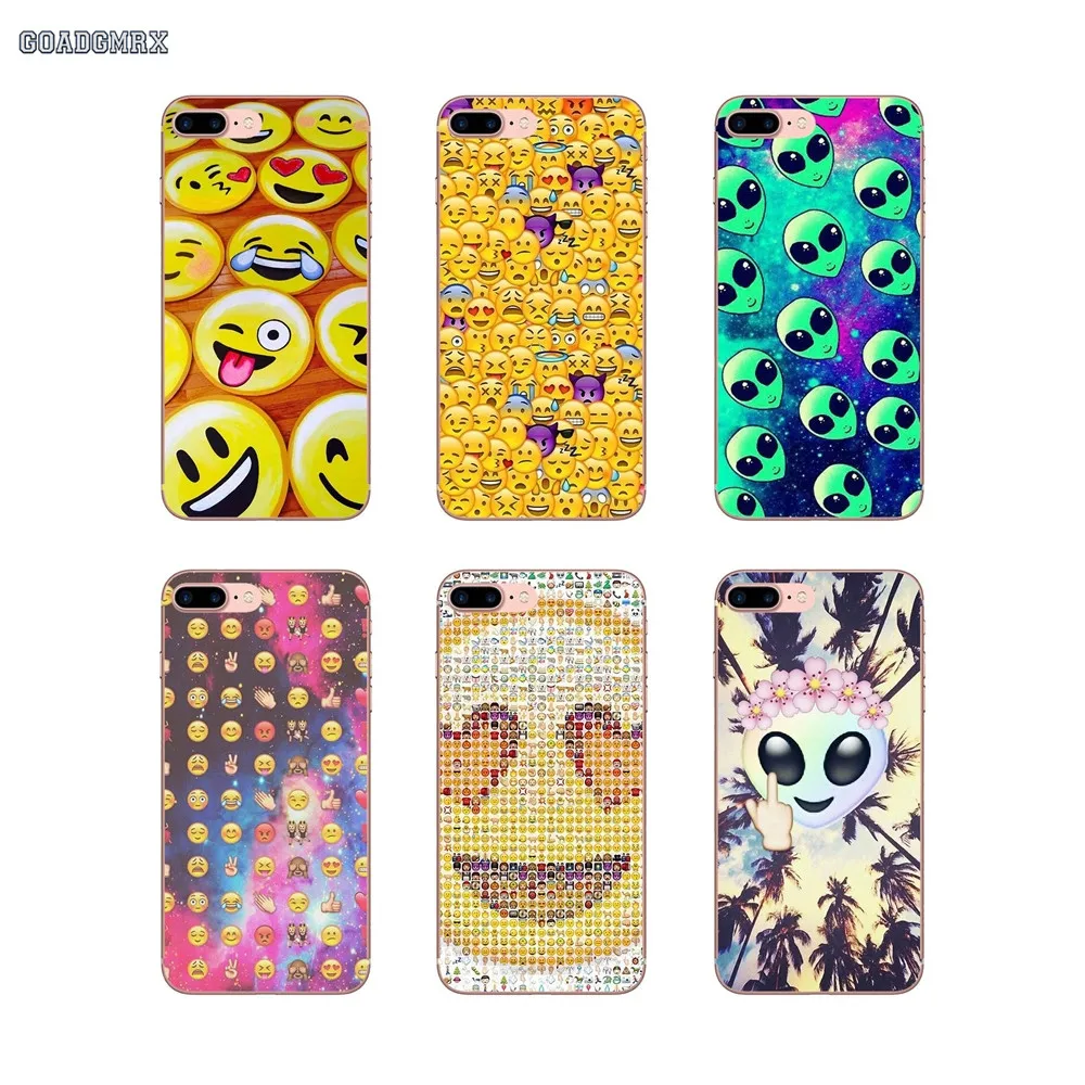 

Transparent Soft Cover Funny Smiley Face Emoji For Huawei Honor 6 Play 4C 5C 5 6 7X 8 9 Lite 5A 6A 6C Pro Y3 Y5 Y6 II Mate 7 8 9