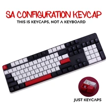 104 Key SA Height Profile Thick Profile Keycaps Carbo Backlit PBT Key Cap For Cherry mx Switch Mechanical Keyboard Switch